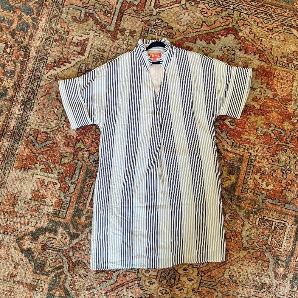 THML mini dress with pockets